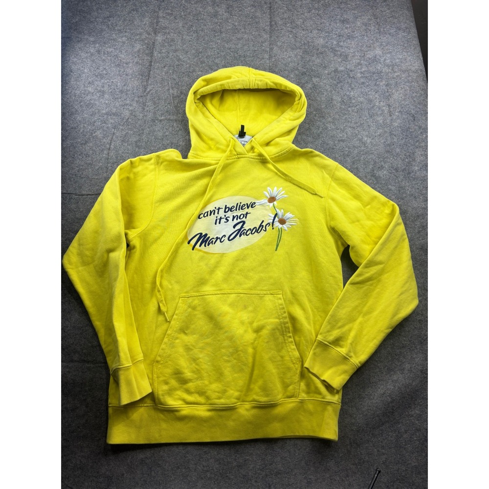 Ava Nirui x Marc Jacobs Yellow Hoodie Unreal Taste Parody Graphic XS